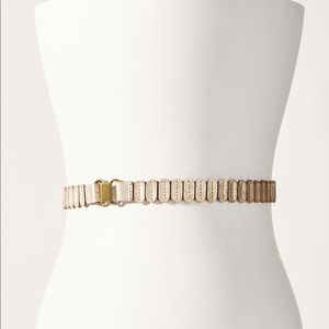 Anthropologie Tabitha stretch belt gold